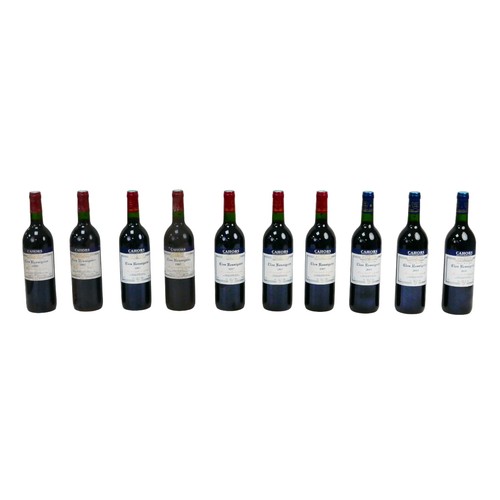 128 - Vintage wine: ten bottles of Cahors Clos Resseguier, seven bottles of 1997, three from 2001. (10)