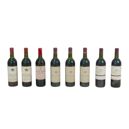 150 - Vintage wine: a mixed parcel of red wine, comprising a bottle of Chateau Leovilee Poyferre Saint Jul... 