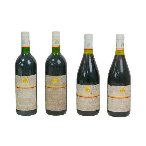 141 - Vintage wine: a mixed parcel of red wine, comprising  three bottles of Chateau Valoux Pessac-Leognan... 