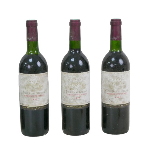 118 - Vintage wine: a mixed parcel of Bordeaux red wine, comprising three bottles of Chateau Tour Saint Ge... 