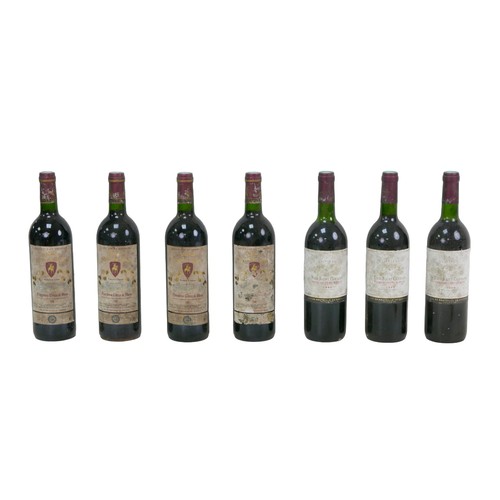 118 - Vintage wine: a mixed parcel of Bordeaux red wine, comprising three bottles of Chateau Tour Saint Ge... 