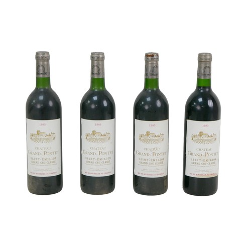 119 - Vintage wine: four bottles of Chateau Grand-Pontet, Saint-Emilion Grand Cru Classe, 1985. (4)