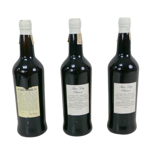 146 - Vintage sherry: a mixed parcel of sherry, comprising one bottle of Sandeman Royal Esmeralda Rare Amo... 