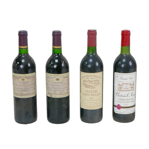 144 - Vintage wine: a mixed parcel of Grand Cru Saint Emilion red wine, comprising two bottles of Chateau ... 