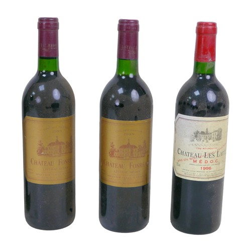 121 - Vintage wine: a mixed parcel of red wine, comprising two bottles of Chateau Fonreaud Listrac-Medoc 1... 