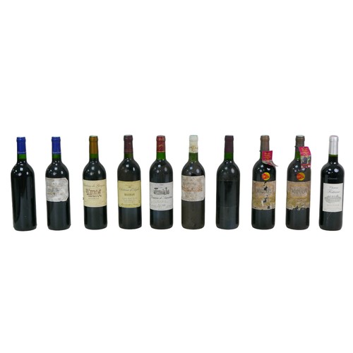 130 - Vintage wine: a mixed parcel of Madiran and other red wine, comprising one bottle Chateau d'Aydie 19... 