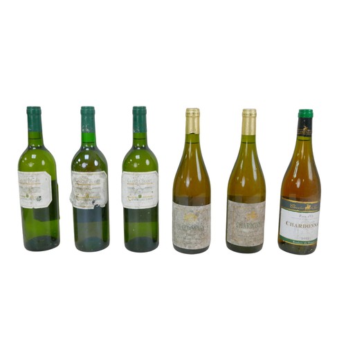 131 - Vintage wine: a mixed parcel of white wine, comprising three bottles of Chantet Blanet Entre-deux-me... 