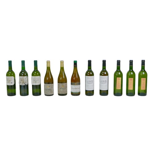 131 - Vintage wine: a mixed parcel of white wine, comprising three bottles of Chantet Blanet Entre-deux-me... 