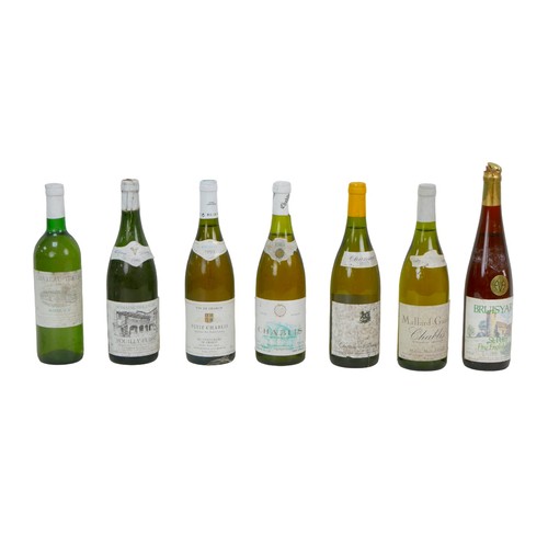 116 - Vintage wine: a mixed parcel of white wine, comprising four bottles of Chateau la Noe Muscadet sevre... 