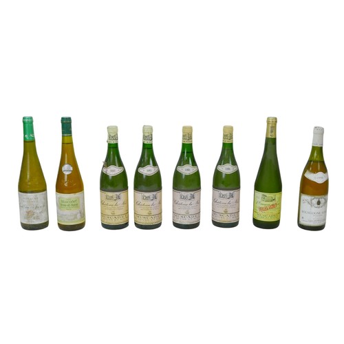 116 - Vintage wine: a mixed parcel of white wine, comprising four bottles of Chateau la Noe Muscadet sevre... 