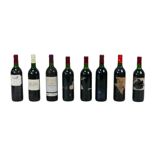 147 - Vintage wine: a mixed parcel of red wine, comprising one bottle Chateau de Caraguilhes Corbieres 199... 