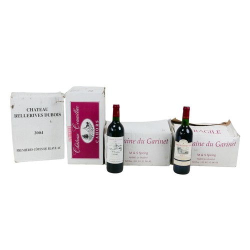 149 - Vintage wine: four part cases of red wine, comprising four bottles of Domaine du Peche des Vignes Ca... 