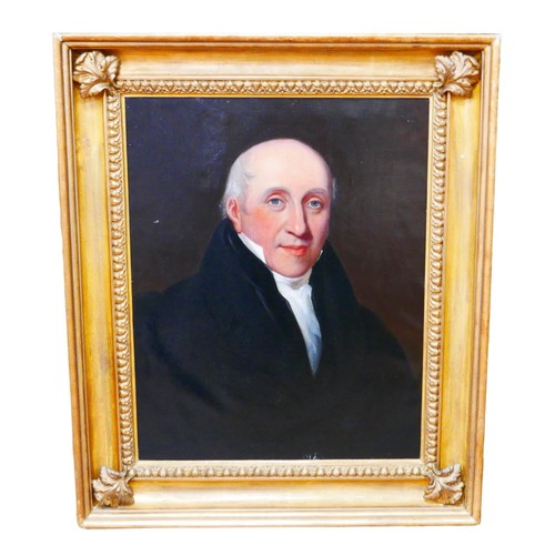 173 - British school (20th century): a 19th century style portrait of an elderly gentleman oil on canvas, ... 