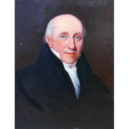 173 - British school (20th century): a 19th century style portrait of an elderly gentleman oil on canvas, ... 