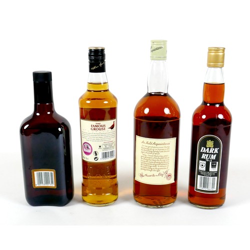 109 - A group of alcohol, comprising a bottle of Mackinlays Finest Old Scotch Whisky, a bottle of The Famo... 