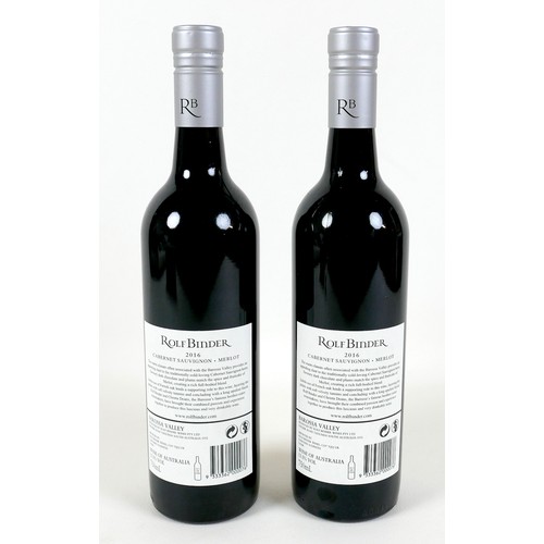 114 - Vintage Wine: two bottles of Rolf Binder Cabernet Sauvignon Merlot, 2016. (2)