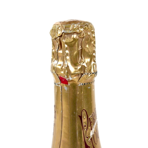 148 - A bottle of Perrier-Jouët Champagne, Belle Epoque, Brut, 1996, U: 1cm inverted.