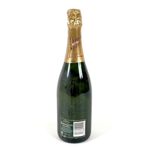 148 - A bottle of Perrier-Jouët Champagne, Belle Epoque, Brut, 1996, U: 1cm inverted.