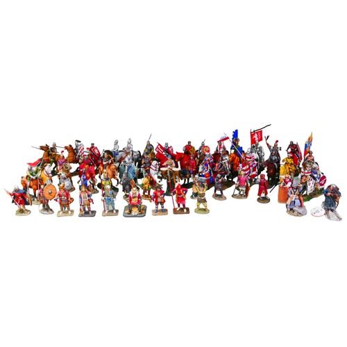 105 - A collection of over fifty assorted Del Prado model ancient and medieval soldiers from Europe and Ja... 