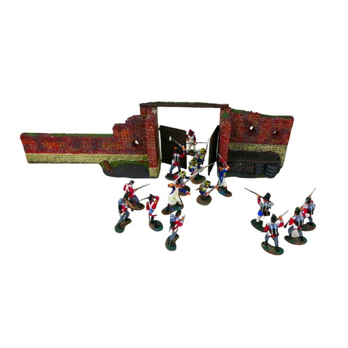 106 - A collection of five Britains Napoleonic War Series sets, comprising the North Gate diorama, British... 