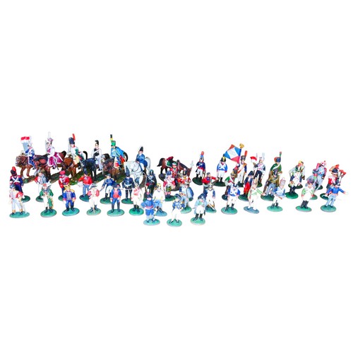 95 - A collection of over forty assorted Del Prado models of predominantly Napoleonic period cavalry and ... 