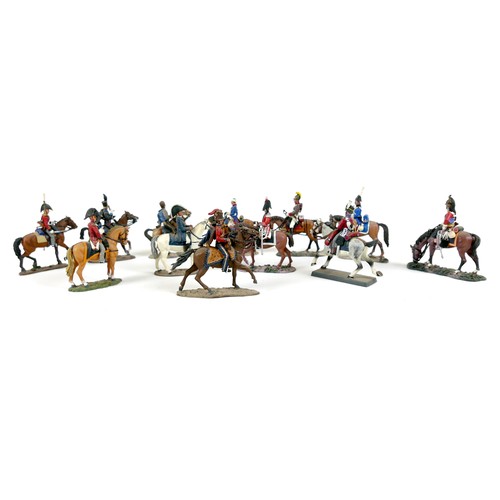 85 - A collection of Del Prado model cast metal military figures, including various European armies 18th ... 