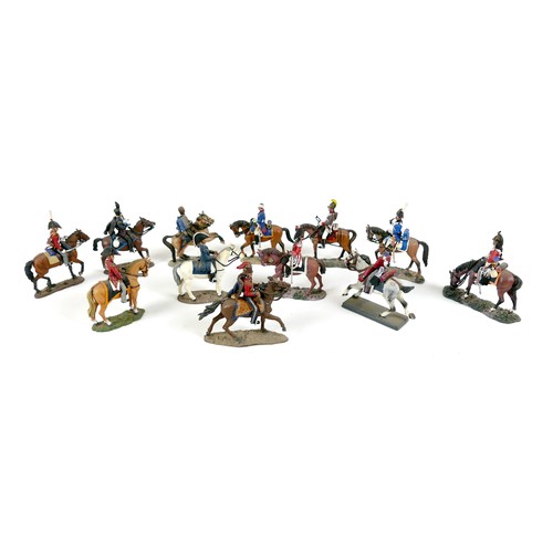 85 - A collection of Del Prado model cast metal military figures, including various European armies 18th ... 