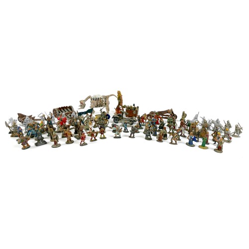 86 - A collection of vintage model cast metal figures, mostly Ral Partha, including fantasy and some 3000... 