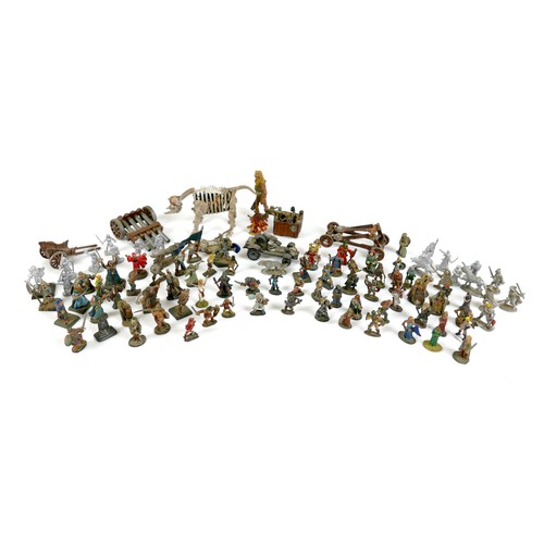 86 - A collection of vintage model cast metal figures, mostly Ral Partha, including fantasy and some 3000... 