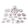 A collection of Royal Crown Derby Posie pattern wares, including a coffee pot, tea cups and saucers,... 
