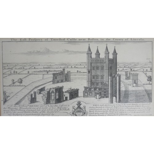 159 - A group of six etchings, primarily by Samuel & Nathaniel Buck, showing views of Somerton Castle, nea... 