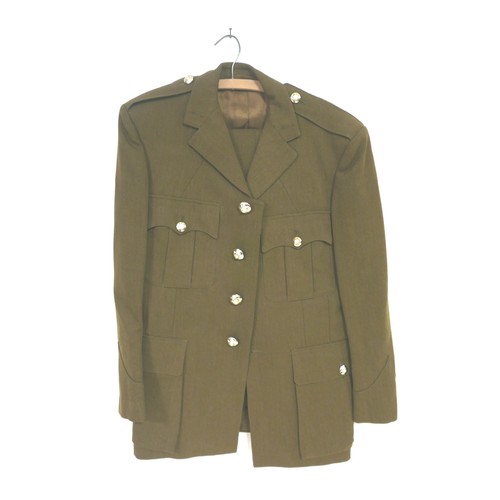 68 - A collection of 20th century Army uniforms, circa 1970-80s, comprising two officers service dress (t... 