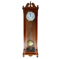 An early 20th century Vienna wall clock, with mahogany case, glazed front, white dial with black Rom... 