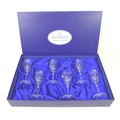A set of six Royal Doulton crystal wine glasses, in the 'Juliette' pattern, 17.3cm high, in original... 