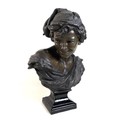 After Jean-Baptiste Carpeaux: 'Neapolitan Fisher Boy', by Tooth and Co, Bretby, a cold painted terra... 
