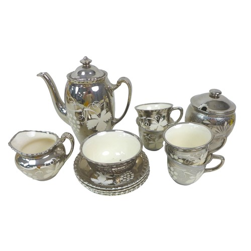22 - A large group of mixed ceramics, including two part tea sets, by Pareek, teapot 14cm high, and Gray'... 