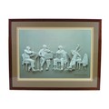 After Seigbert Reinhard: 'The Rehearsal', monochrome 3D effect print, dated 1976, mounted, 44 by 63c... 