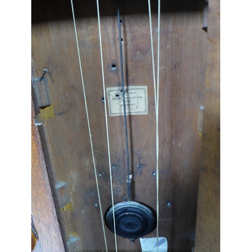 267 - A 19th century mahogany long cased clock, 'Blades Horcastle' to its painted Roman numeral dial, toge... 