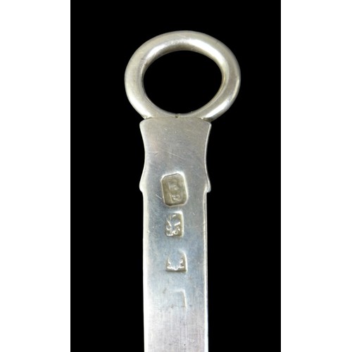 5 - A George III silver letter opener, rubbed hallmarks, possibly Thomas Ellis London, 2.8toz, 32cm long... 