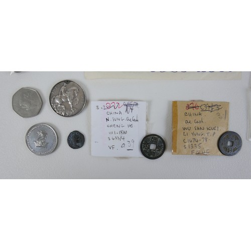 111 - A small group of coins, including Royal Mint 1983 proof coin set, Marie Theresa Austrian Silver Thal... 