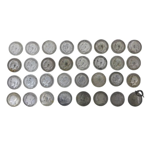 116 - A collection of Victorian and later one shilling coins, all pre-1920, 5.6toz overall. (1 bag)