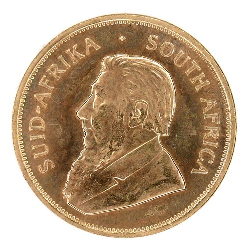 200 - A 22ct gold South African Krugerrand, 1978, 'Fyngoud 1oz Fine Gold', 32.4mm, 34.0g.