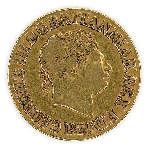 191 - A George III gold sovereign, 1820.