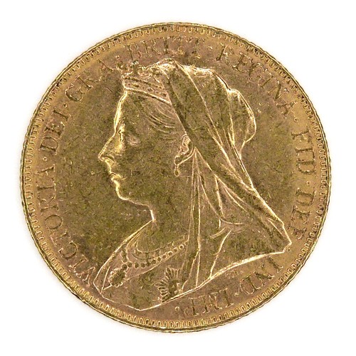 181 - A Victoria Veiled Head gold sovereign, 1899.