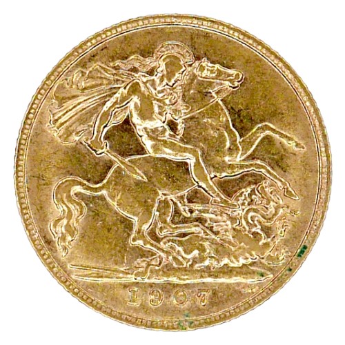 162 - An Edward VII gold half sovereign, 1907.