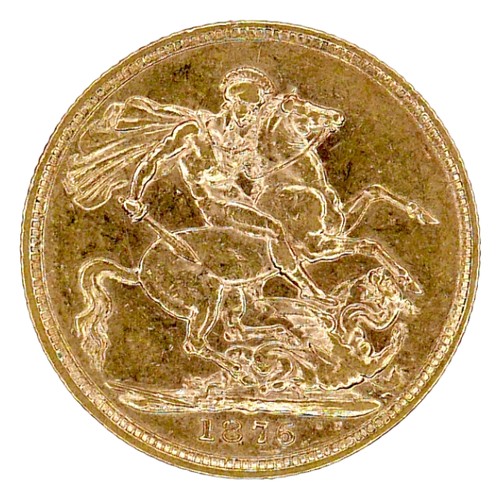 171 - A Victoria Young Head gold sovereign, 1876, Sydney, Australia Mint.