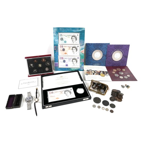 119 - A collection of British coins and coin sets, including HM Queen Elizabeth II Golden Jubilee silver p... 