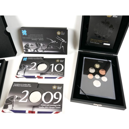 120 - Two Elizabeth II Royal Mint UK proof coin sets, comprising 'The 2008 United Kingdom Coinage Royal Sh... 