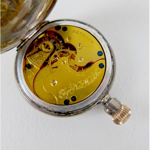 203 - A collection of pocket watches, comprising one 18k yellow gold cased, 32.5g gross, 36mm, and ten sil... 