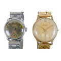 Two vintage wristwatches, comprising an Accurist 9ct yellow gold cased gentleman’s wristwatch, a/f c... 
